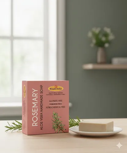 Aloe Vera Rosemery Soap- (100 gm)-Green Pharmacy
