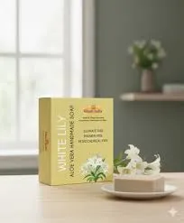 Aloe vera lily soap -(100 gm)-Green Pharmacy