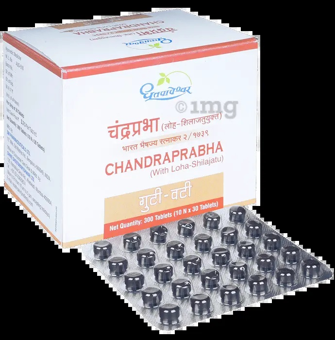 Chandraprabha Bati (30 Tab) - Dhootapapeshwar