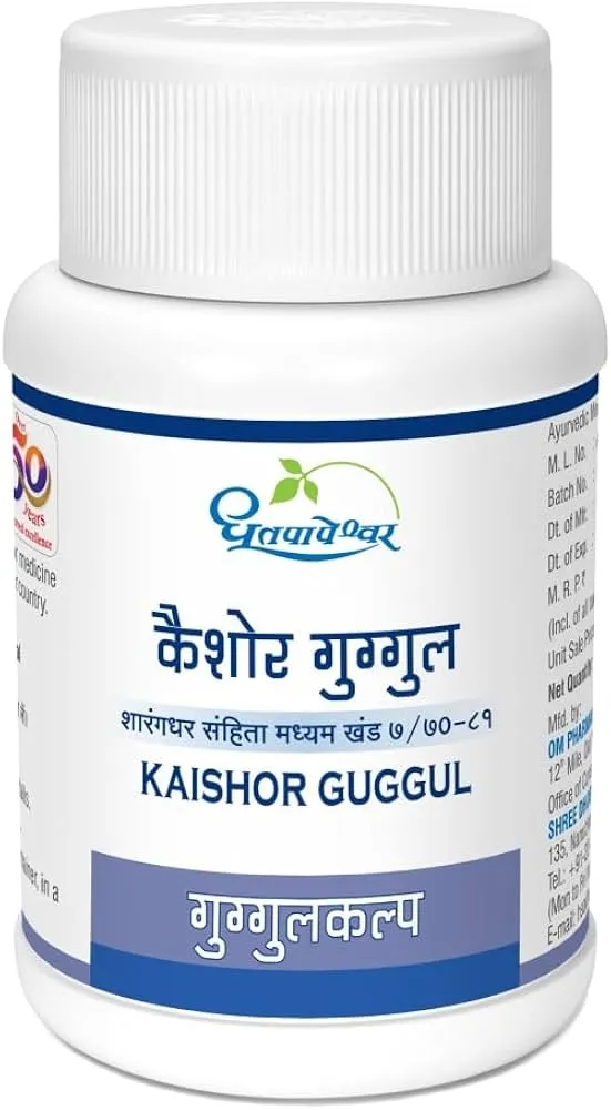 Kaishor Guggul (60 Tab) - Dhootapapeshwar