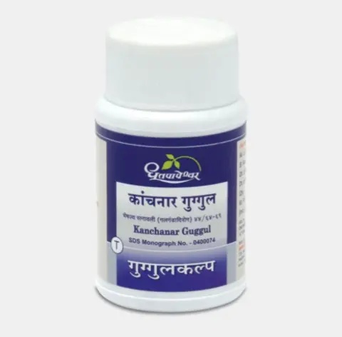 Kanchanar Guggul (60 Tab) - Dhootapapeshwar