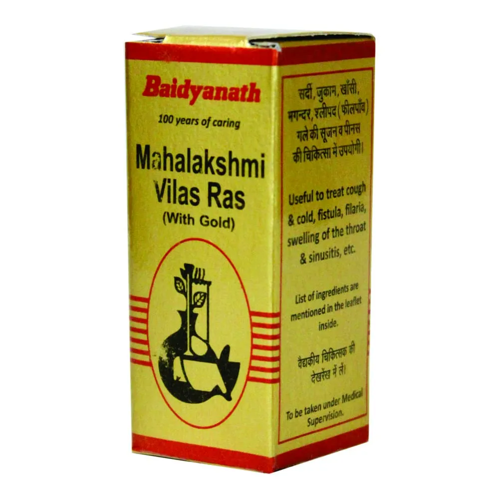 Mahalaxmivilas Ras(Suvrna) (10 Tab) - Baidyanath