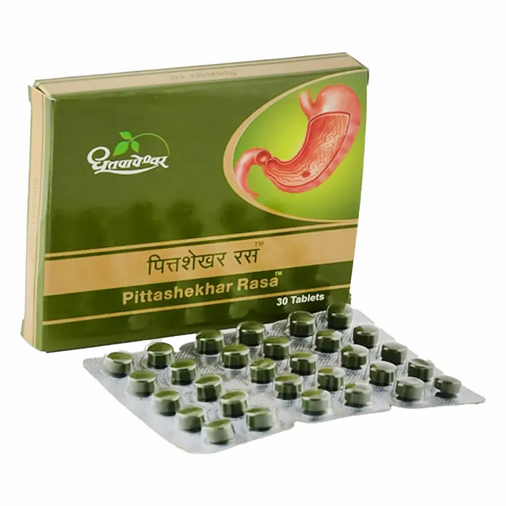 Pittashekhar ras (30 Tab) - Dhootapapeshwar