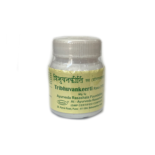 Tribhuvan Kirti (60 Tab) - Ayurved Rasashala