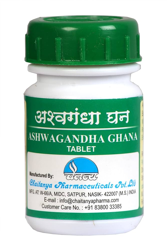 अश्वगंधा घन (६० टॅब) - चैतन्य